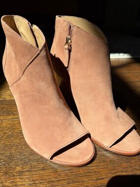 Joie leather open toe Diya ankle boots